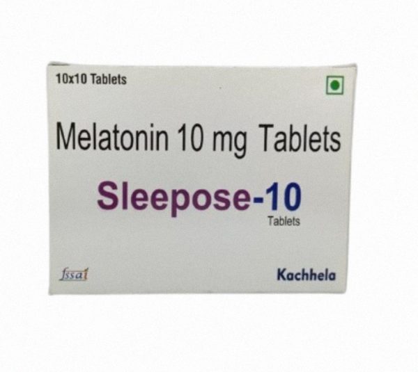 Sleepose 10mg (generic melatonin) 50 tablets